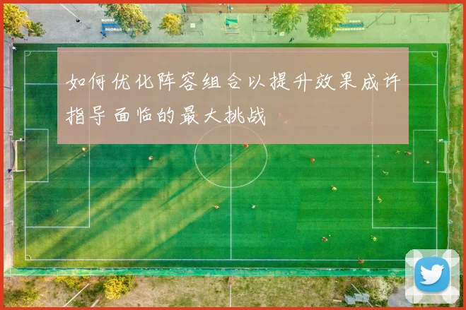 如何优化阵容组合以提升效果成许指导面临的最大挑战